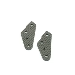 Long Carbon Front Hub Carrier Arm Mounts (+3mm) (OPTIONAL)