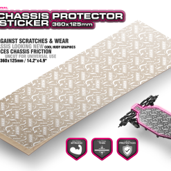 HUDY Chassis Protector Vinyl Sticker 360x125mm