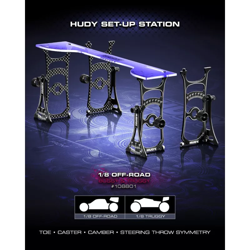 HUDY Set-Up Station For 1/8 OFF-Road Cars & Truggy
