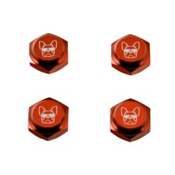 Self-Locking Wheel Nut Red With Cover for 1/8, EBRC